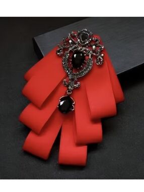NEW Men RED Retro style bow tie British BOW TIE